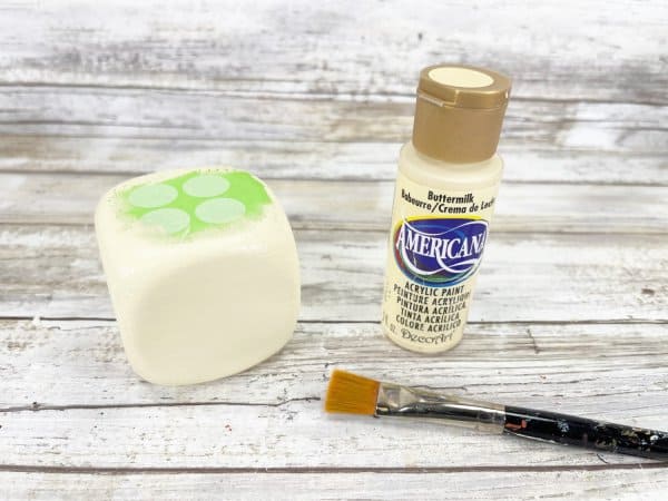 Dollar Store Foam Dice Scarecrow Craft Steps