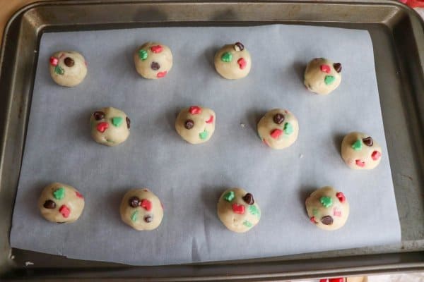 Christmas Cake Mix Cookie dough balls