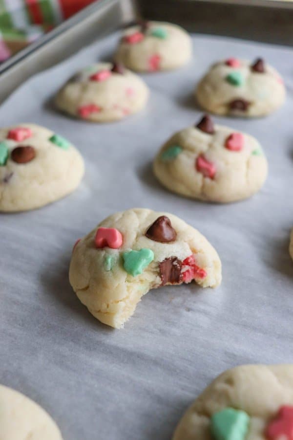 Christmas Cake Mix Cookies
