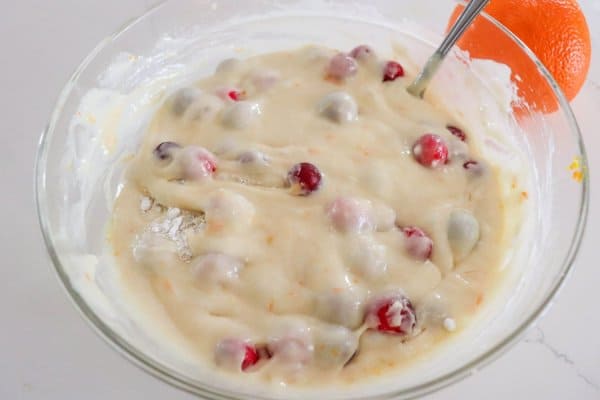 Orange Cranberry Pound Cake Ingredients