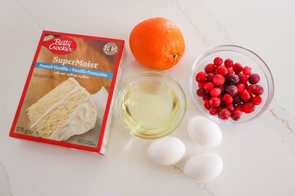 Orange Cranberry Cake Ingredients