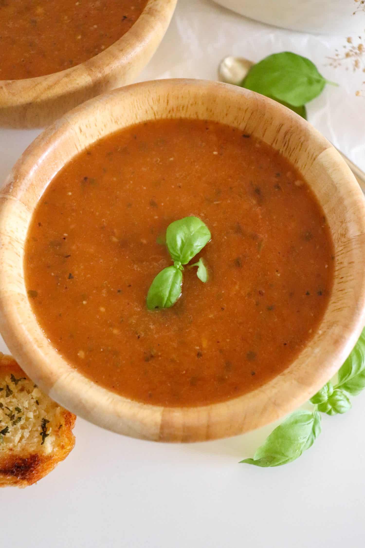 Creamy Smoked Tomato Basil Soup