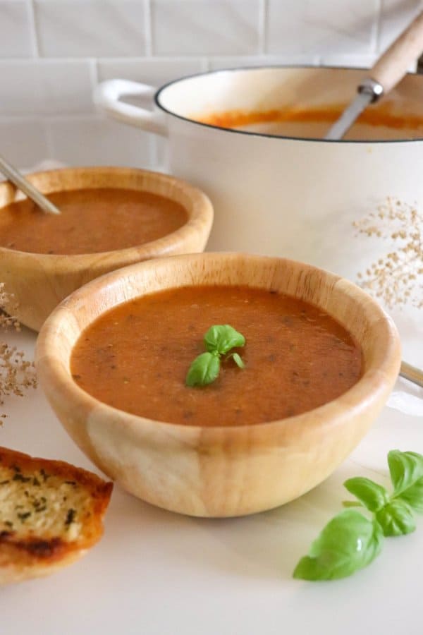 Creamy Smoked Tomato Basil Soup