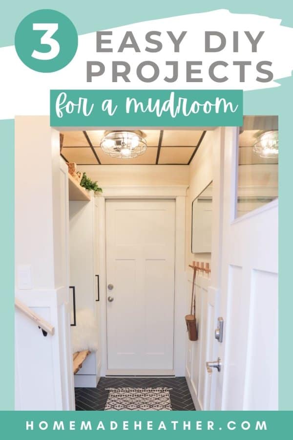 3 Easy DIY Projects for a Mudroom.
