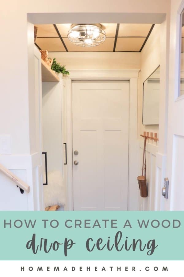 How To Create a Wood Drop Ceiling