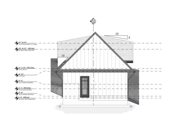 Carriage House Plans Side Elevation