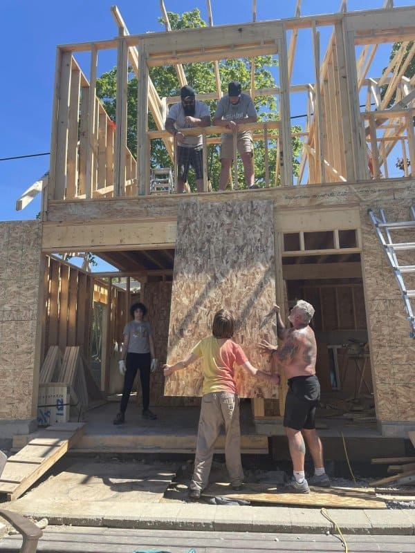 Sheeting the Carriage House