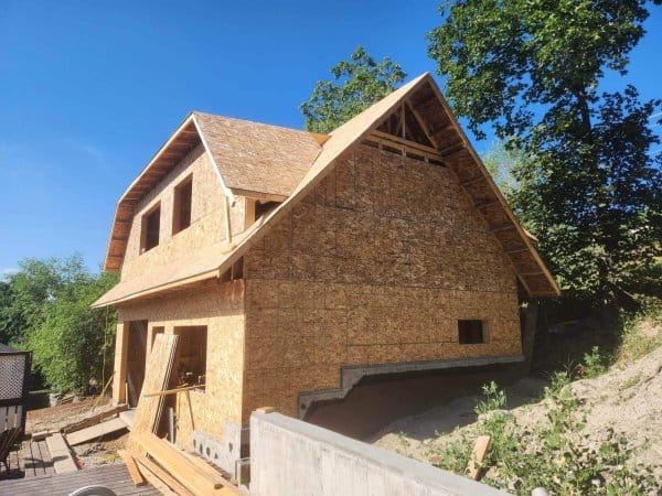 Sheeting the Carriage House