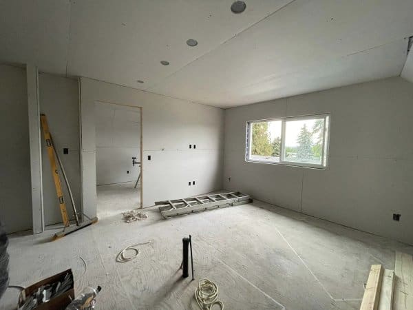 Drywall in the Carriage House