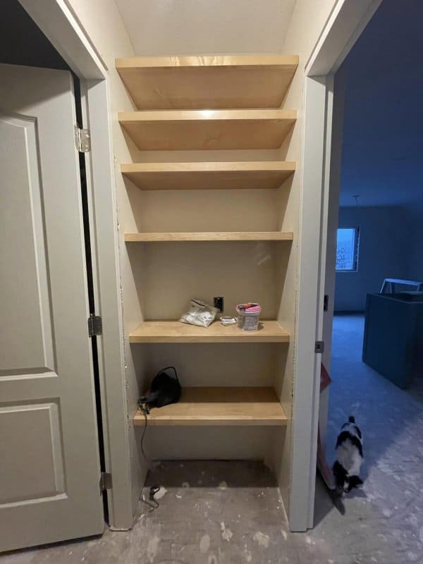 Custom Floating Shelving