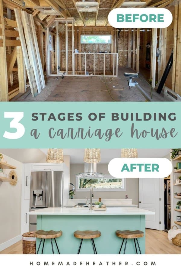 3 Stages of Building a Carriage House