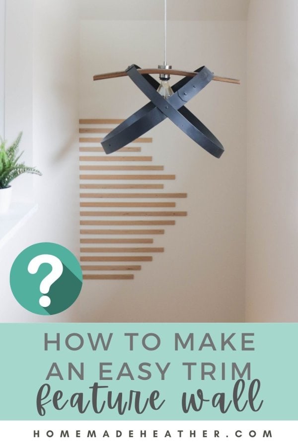 An easy trim feature wall.