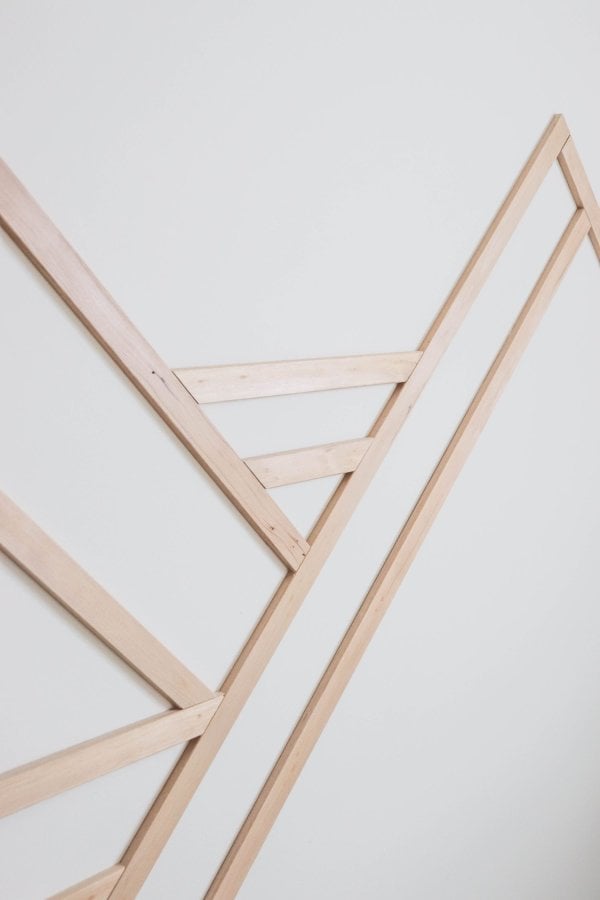 Wood Trim Mountain Accent Wall