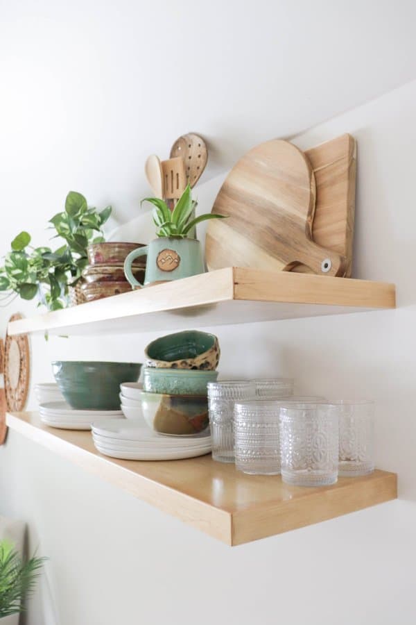 Boho Studio Floating Kitchen Shelves