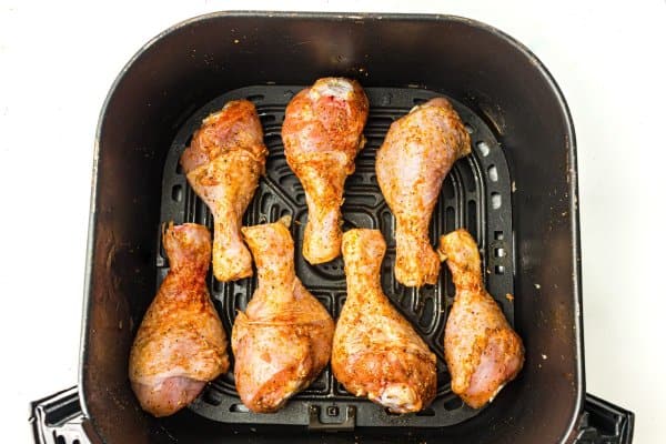 Air Fryer Chicken Legs Process