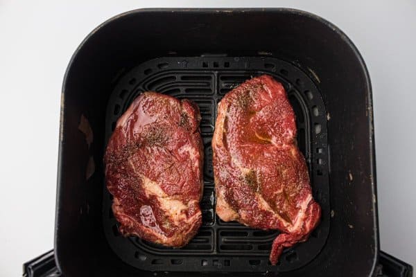 Ninja Foodi Steak Process