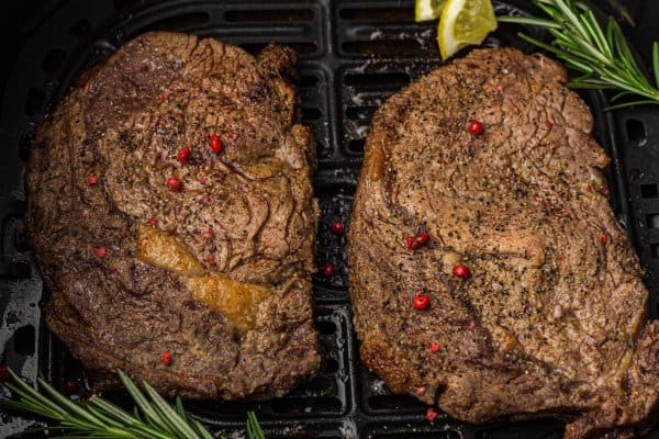 Ninja Foodi Steak Process