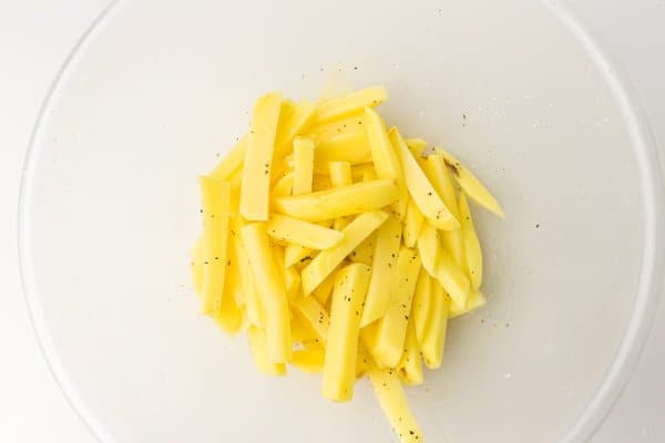 Air Fryer Fries Process