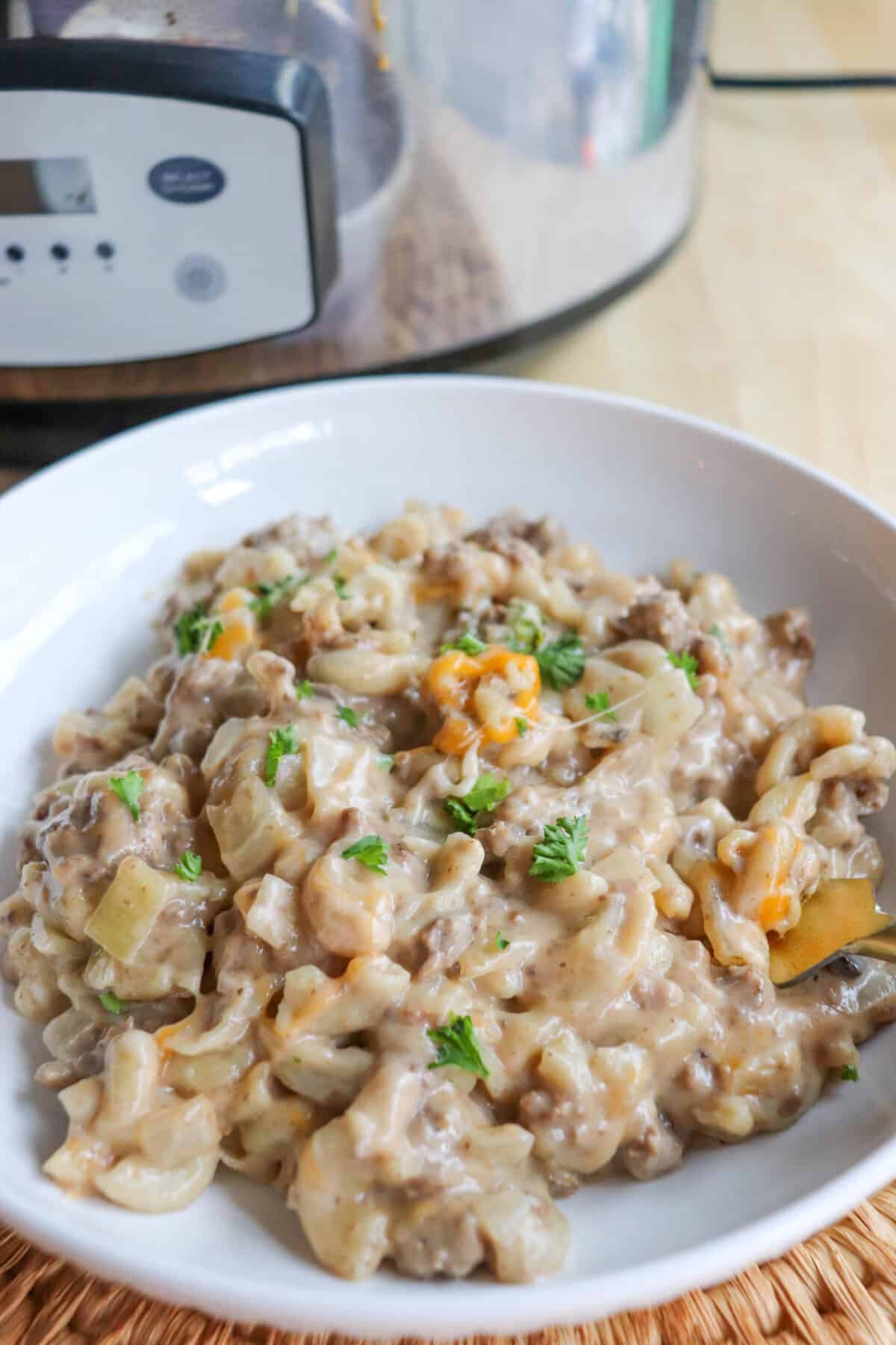 Crockpot Hamburger Casserole Recipe
