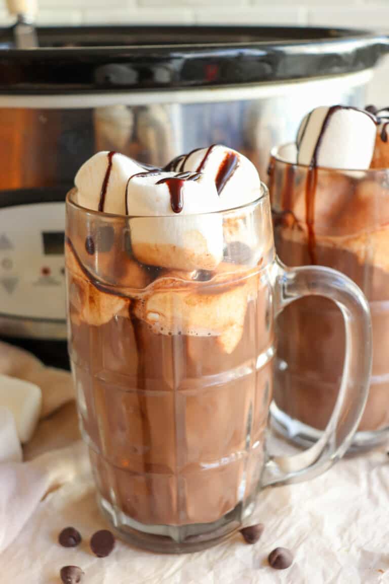 The Best Crockpot Hot Chocolate (Slow Cooker Recipe)