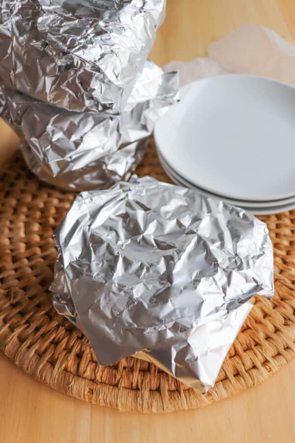 Five Guys Burger Wrapped in Foil.