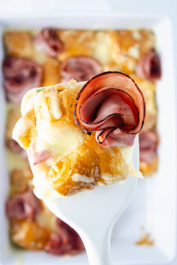 Ham & Cheese Croissant Casserole