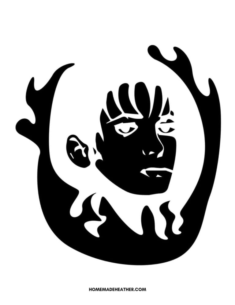 Free Beetlejuice Pumpkin Carving Stencils » Homemade Heather