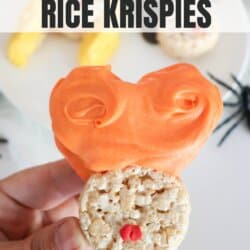 Rice krispie treats in the shape of Hocus Pocus characters on a white plate.