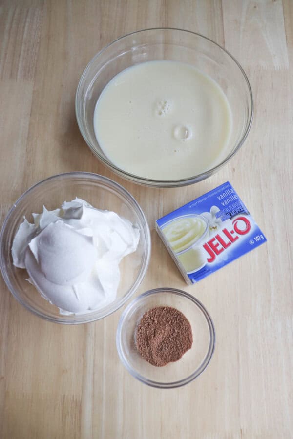 Eggnog dessert dip ingredients