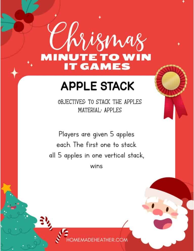 Christmas Minute to Win It Game Ideas » Homemade Heather
