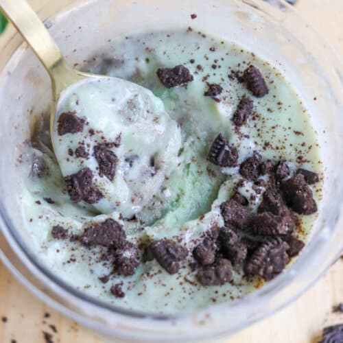 Mint Oreo Protein Ice Cream (Ninja Creami Recipe) » Homemade Heather