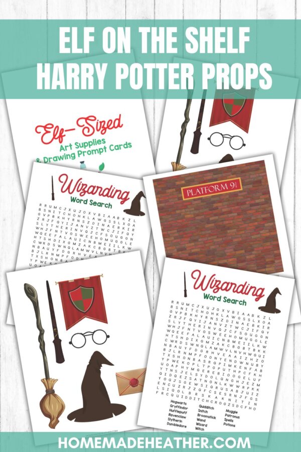 Elf on the Shelf Harry Potter Printable Props » Homemade Heather