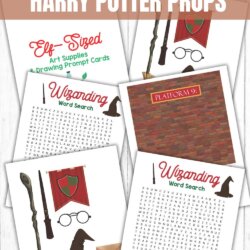 Elf on the Shelf Harry Potter Printable Props » Homemade Heather
