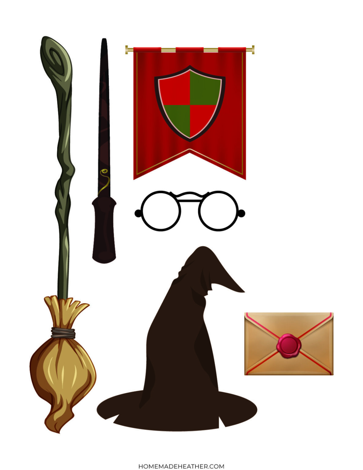Elf on the Shelf Harry Potter Printable Props » Homemade Heather